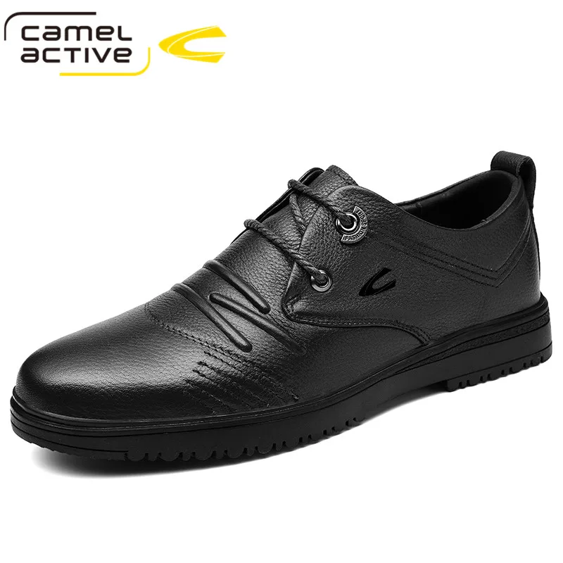 

Camel Active New Fashion Loafers Classic Men Casual Shoes Breathable Genuine Leather Formal Flats Leisure Large size 48 Shoes