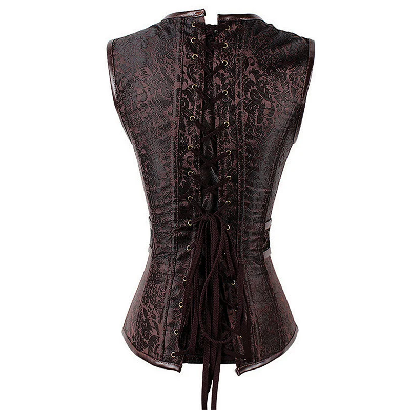 Корсет Wechery в стиле стимпанк топ готическая одежда сексуальные корсеты и бюстье