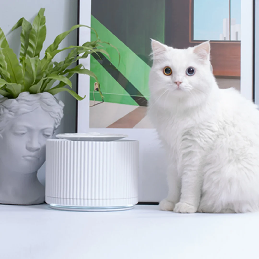 Xiaomi Smart Cat диспенсер для воды для домашних животных очиститель воды 1.88L 5 Слои фильтр 360 градусов Открытый питьевой лоток животных для фонтанчика питьевой воды