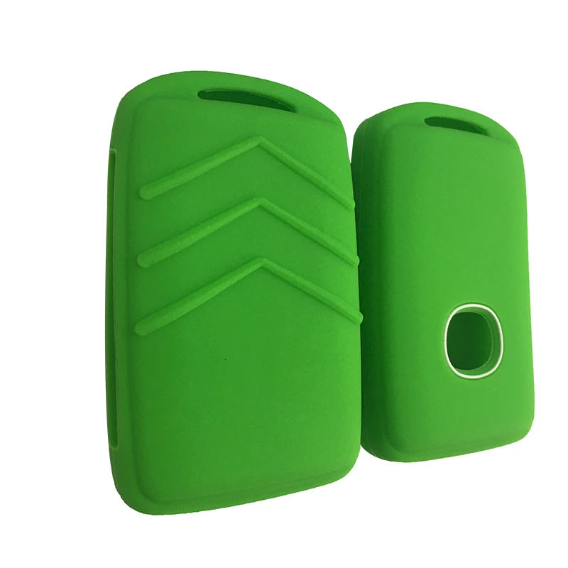 green 1pc Силиконовый чехол для ключей, чехол для Mazda 3 Alexa 3, Новое поступление, седан, хэтчбек, пульт дистанционного управления, крышка для ключей, держатель, оболочка - Название цвета: green 1pc
