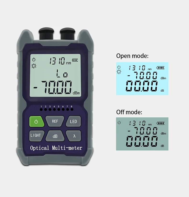 

Mini 4 in 1 Optical Power Meter Visual Fault Locator 5km 15km 30KM VFL FTTH Network Cable Test Optical Fiber Tester Freeshipping