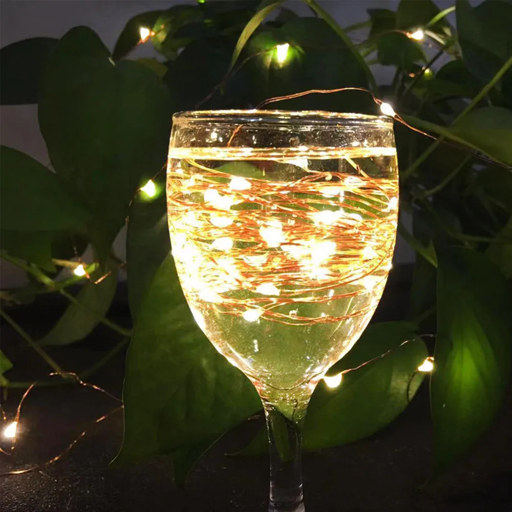

10m Copper Wire Led String Lights Holiday Lighting Fairy Garland For Christmas Tree Wedding Party Decoration Usb