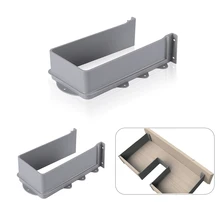 Plastic U Shape Under Sink Basin Bathroom Cabinet Drawer Pull Out Recessed U Cutout Cover For Drainage Grommet