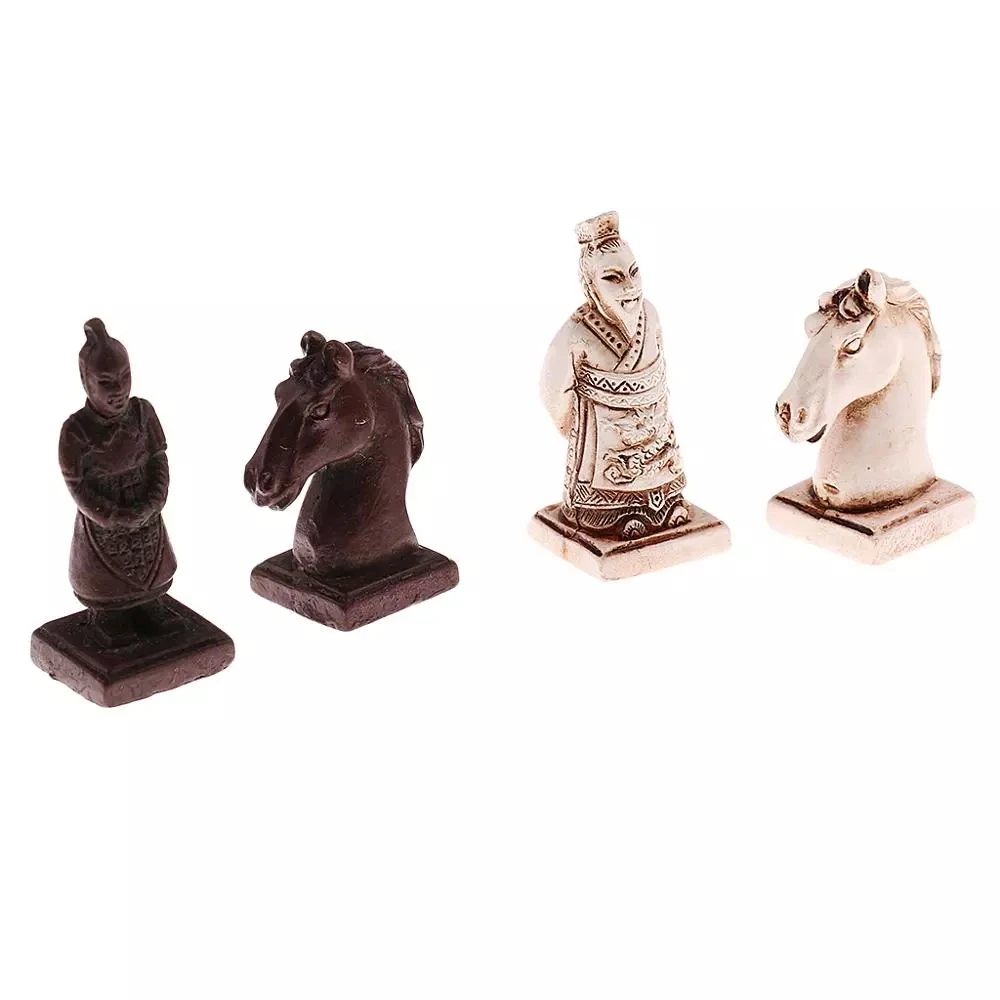 

High Quality Wooden Antique Chinese Chess Pieces Set Board Game Family Leisure Toys Chinese Chess Kids Gift
