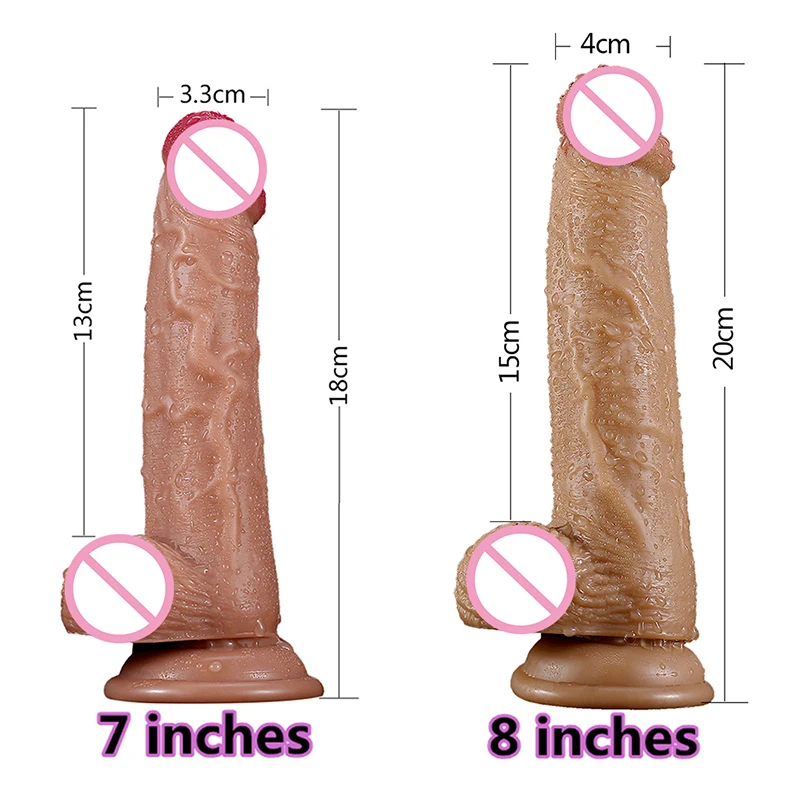 Огромный реалистичный мягкий фаллоимитатор на присоске мужской искусственный