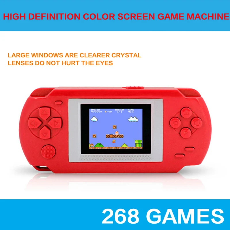 Портативная игровая приставка 268 в 1 ультратонкая портативная с цветным экраном 2