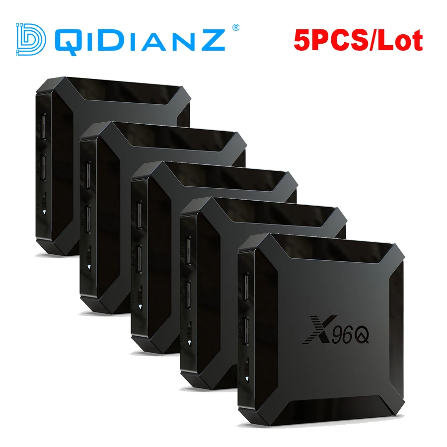 Оптовая цена 5 шт X96Q ТВ коробка Android 10 0 Allwinner H313 Четырехъядерный 4K 2 4G Wifi Youtube