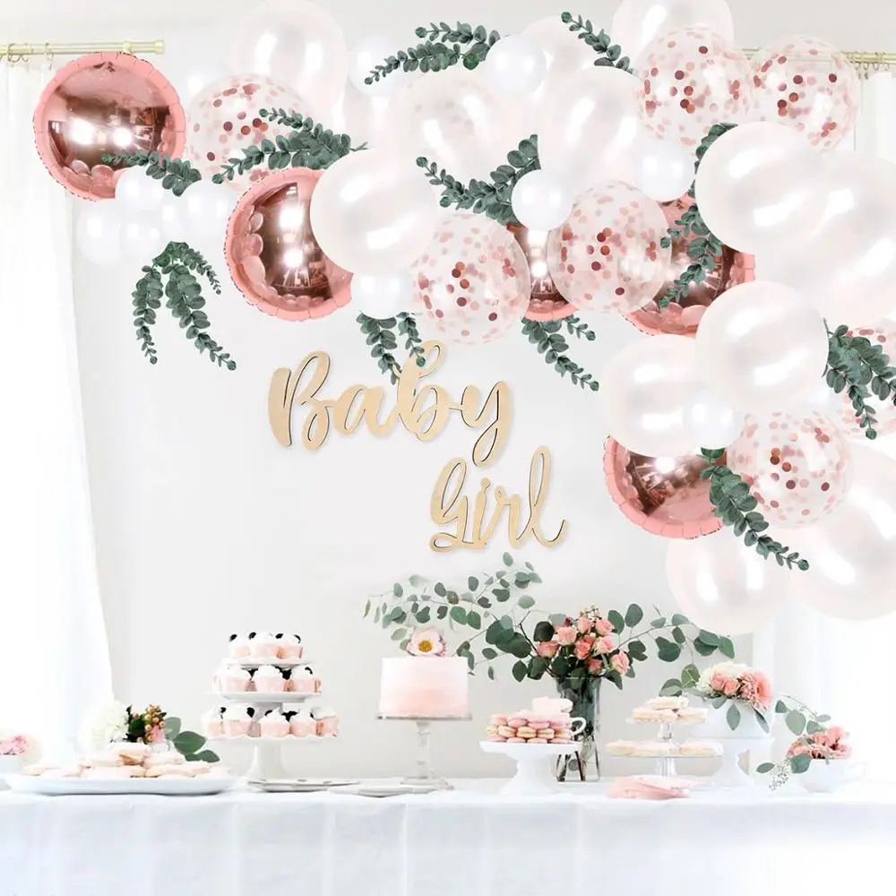 

Wedding Macaron Balloon Garland Arch Rose Gold Confetti Balloon Birthday Balloon Party Decoration Children Baby Shower