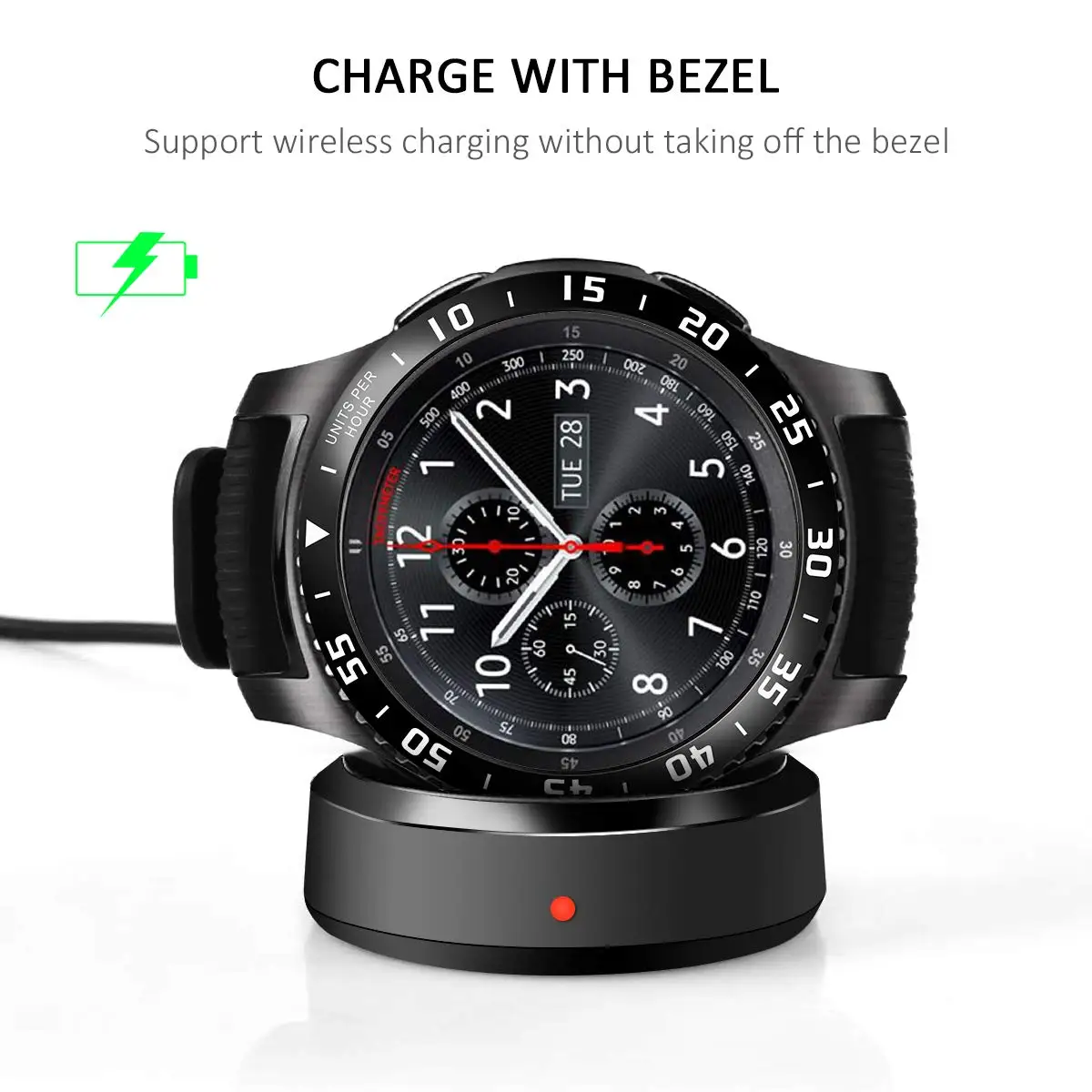 Металлический защитный чехол с кольцом для Samsung Gear S3 Galaxy Watch 4 Classic 42 мм Huawei Magic GT 2 GT2