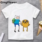 Футболка для девочек-подростков с изображением персонажей мультфильмов