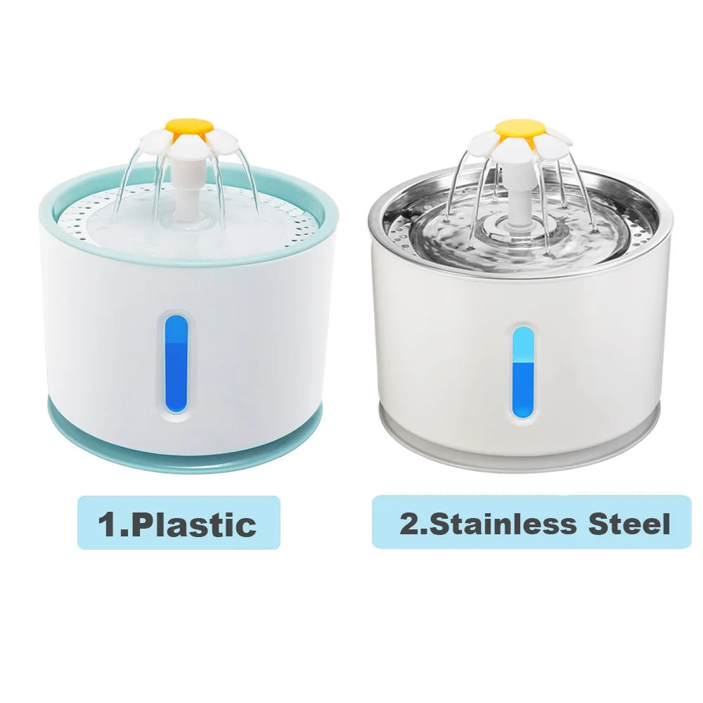 Автоматический Электрический питьевой фонтанчик для кошек и собак емкостью 2 4 л