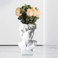new plaster large vases david sculptures creatives resin imitation head pen holders flower arrangement accessories pen holders