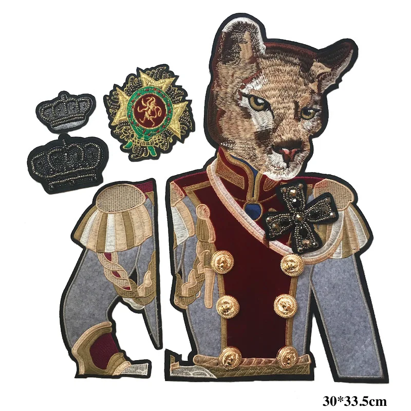 5 шт./компл. хорошее качество бисером патчи Большой модные вышитые шить на для