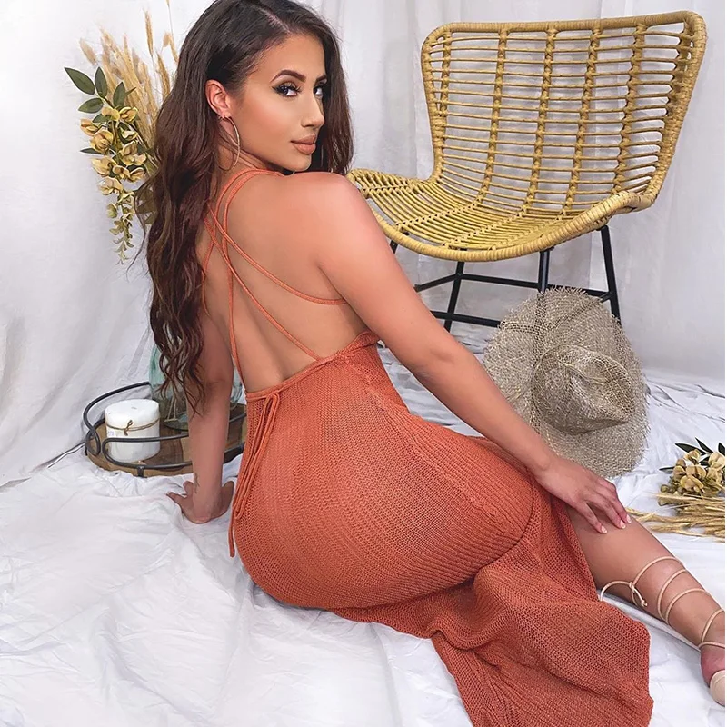 Пляжная рыболовная сеть прозрачное однотонное платье пикантная накидка-саронг