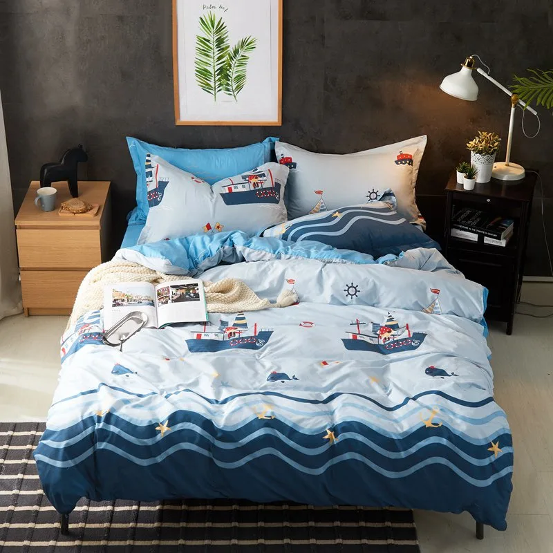 Пасторальный Детский Комплект постельного белья королевского размера с