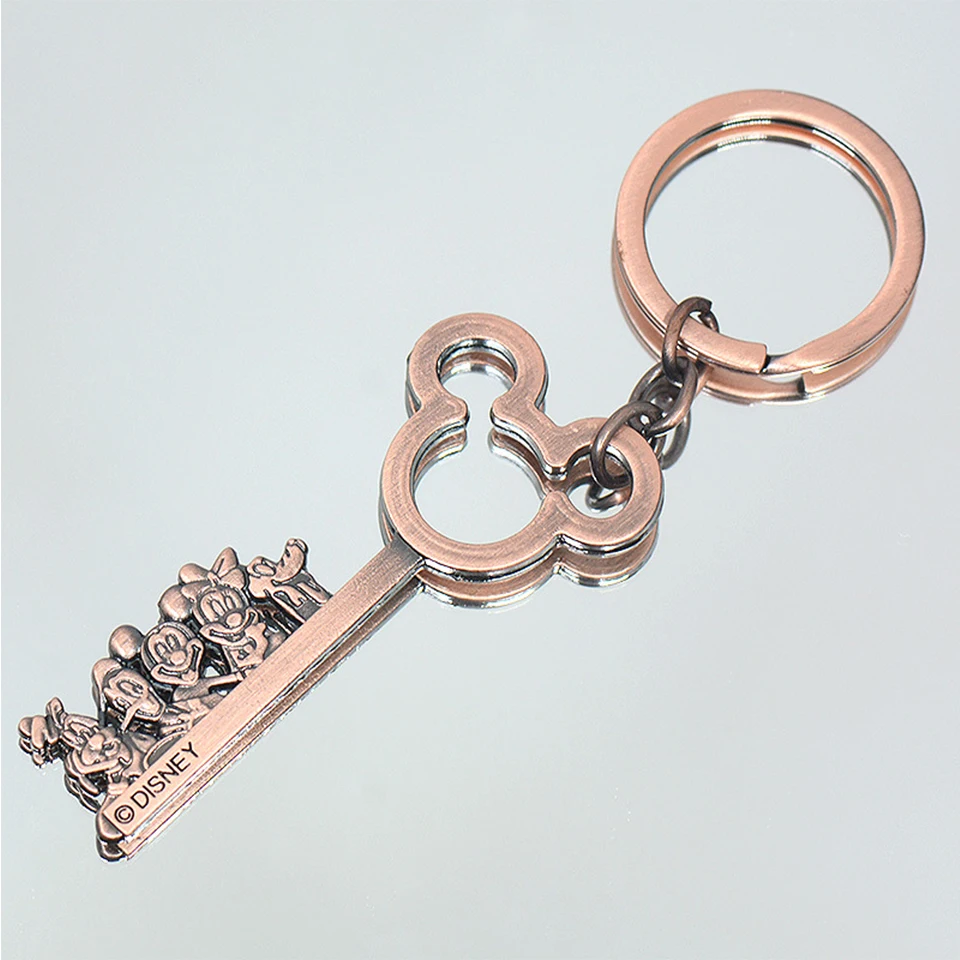 Милый Винтажный Бронзовый чехол с Микки-Маусом для мужчин и женщин брелок