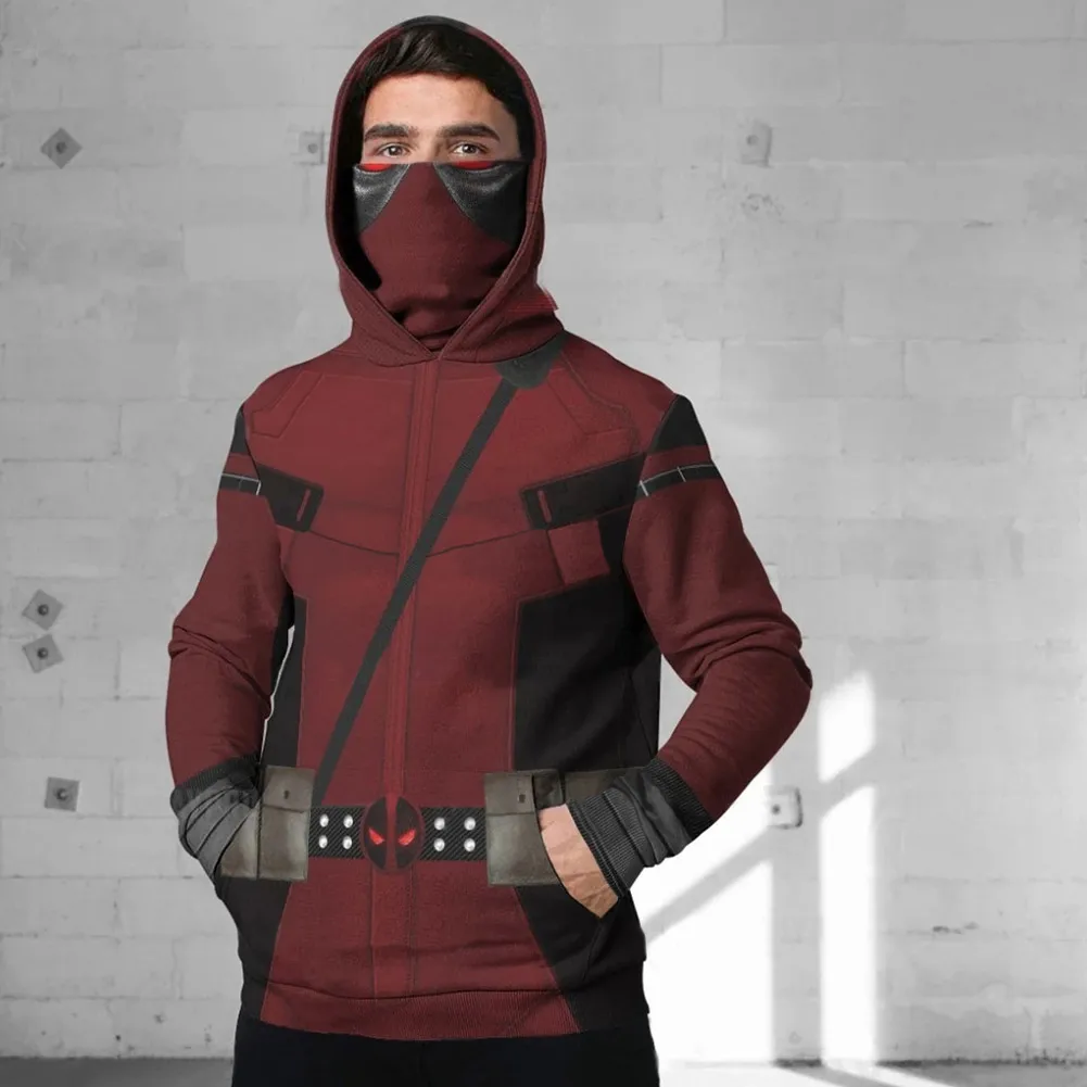 Костюм для косплея толстовка с капюшоном и штаны комплект 3D-принтом спортивные