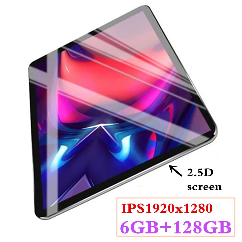 10,1 дюймов 1920x1280 ips 3g 4G LTE телефонные звонки планшеты Восьмиядерный планшетный ПК Android 9,0 планшет 6G+ 128G WiFi gps Две sim-карты ПК планшет