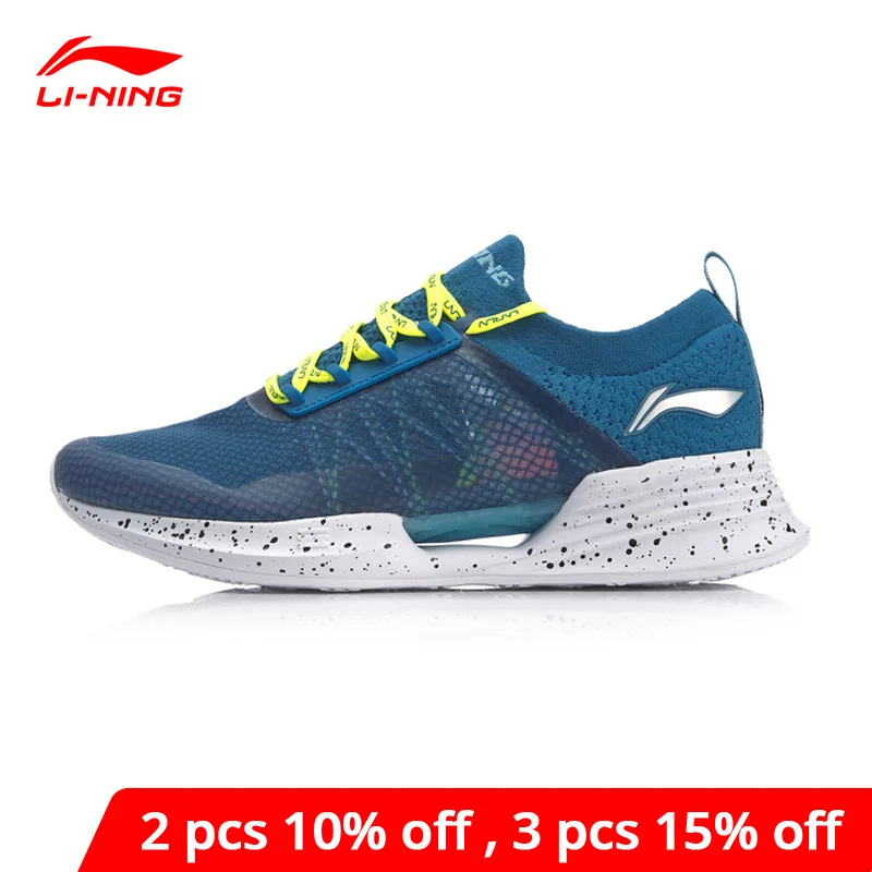 Мужская беговая Обувь Li Ning спортивная обувь с мягкой дышащей технологией CLOUD COOL