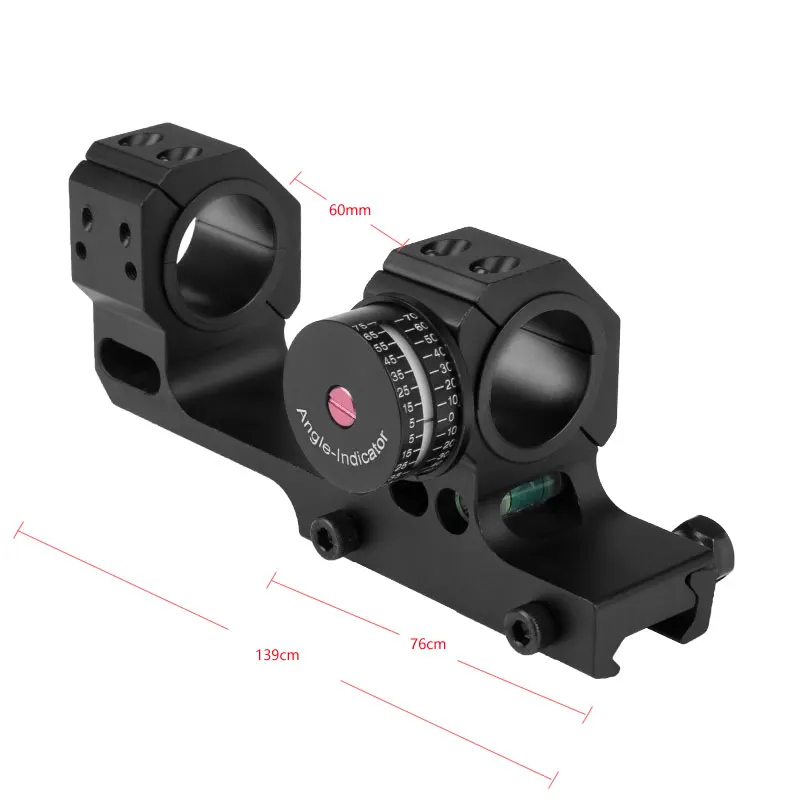 Оптические прицелы для стрельбы цельный кронштейн с угловым и уровневым