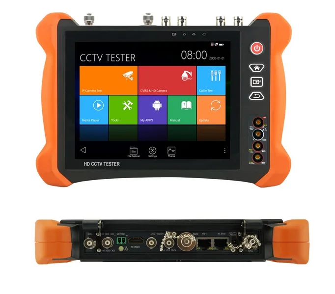 Профессиональный тестер для камер видеонаблюдения X9 8 дюймов H.265 4K Мп TVI CVI AHD SDI CVBS