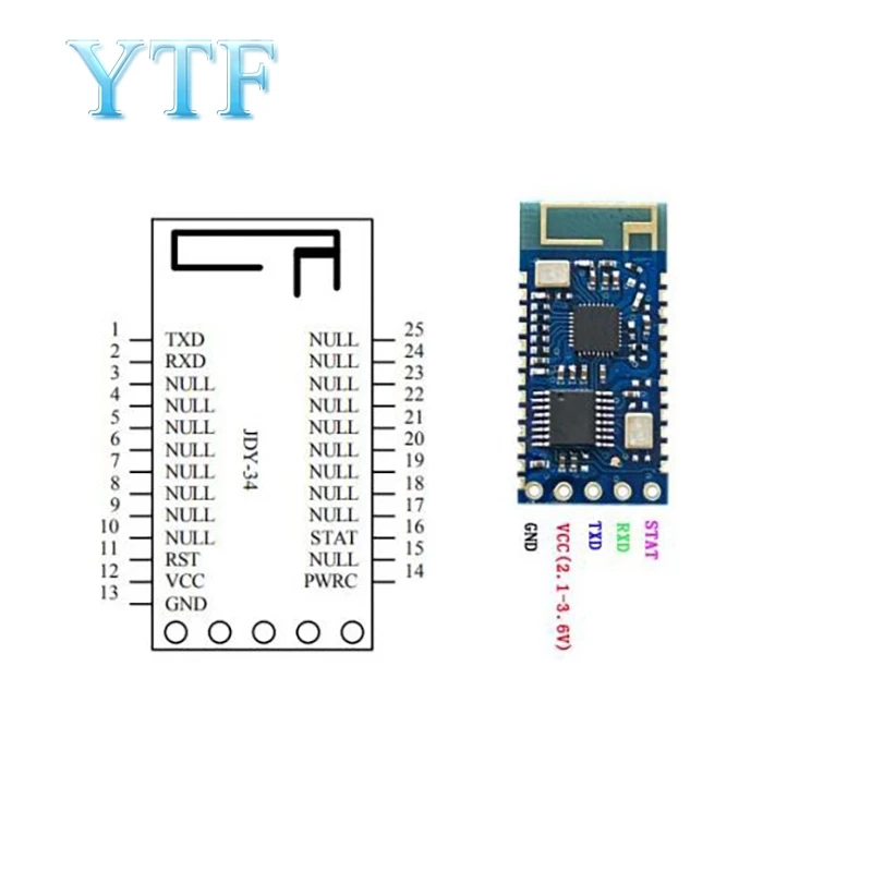 

JDY-34 SPP Host Bluetooth Module Dual Mode Bluetooth Module SPP-C