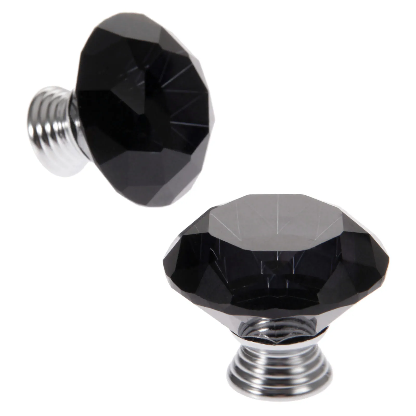 1x40 мм Черные Хрустальные стеклянные ручки выдвижные ящики для шкафа кухонный