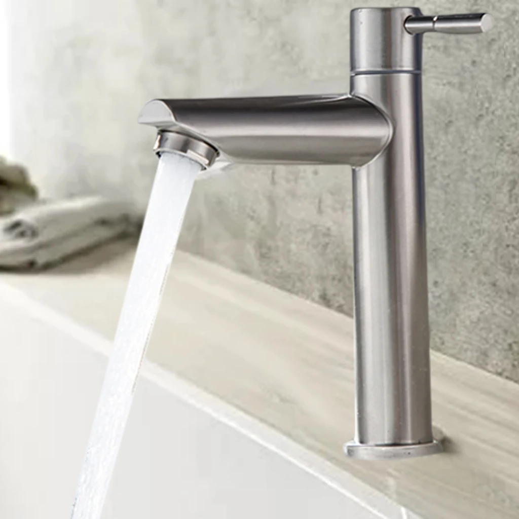 Смеситель для раковины из нержавеющей стали крепление на раковину защита от