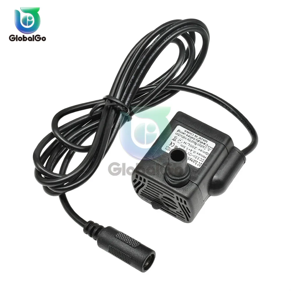 Миниатюрный насос для аквариума погружной микро на солнечной батарее