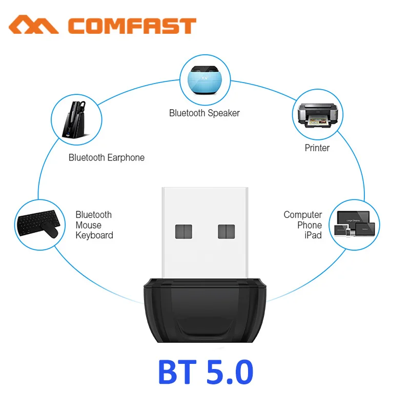 Bluetooth 5 0 Usb адаптер для ПК Windows 7 8 10 компьютерные ноутбуки рецептор передатчик