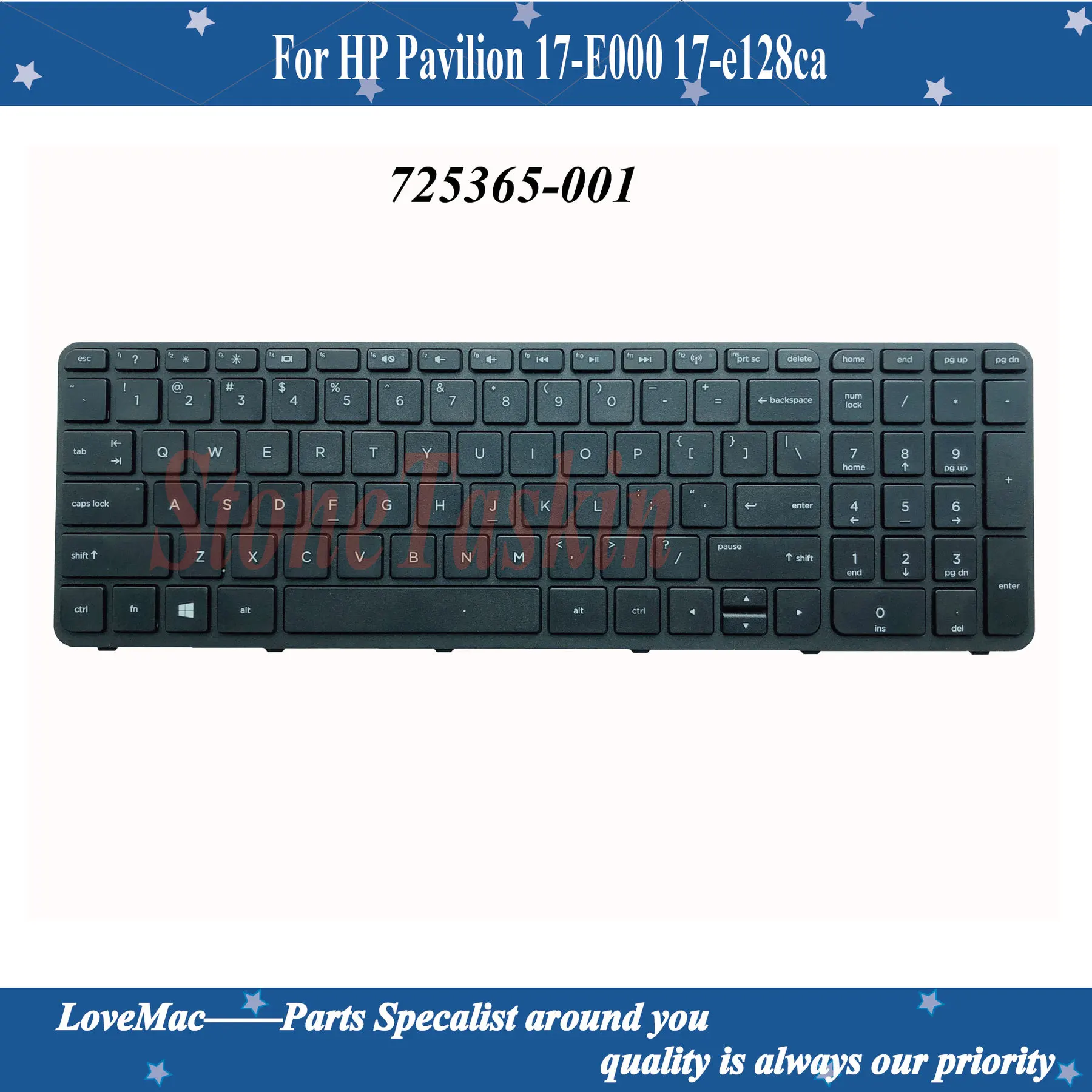 

Высококачественная моторная Клавиатура для ноутбука HP Pavilion 17-E000 17-e128ca 720670-001 725365-001 v140546bs1, черная клавиатура US