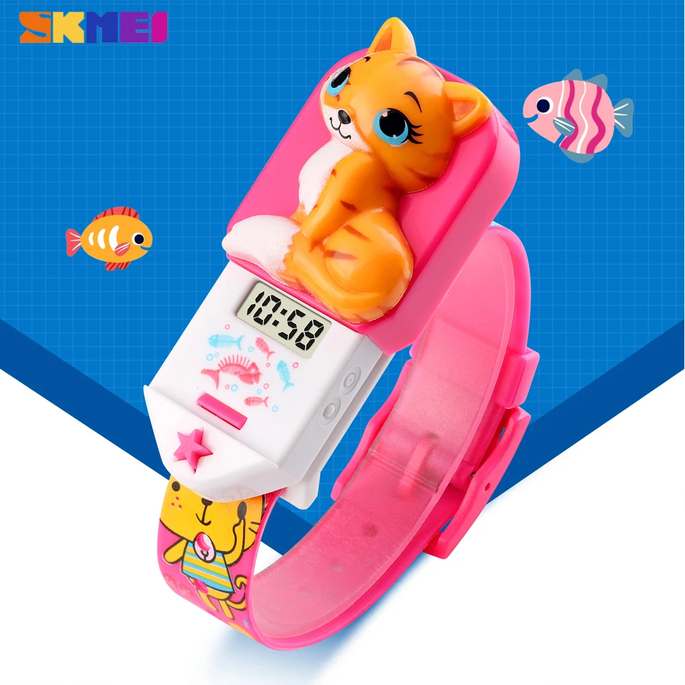 

Часы SKMEI Детские с героями мультфильмов, милые японские электронные наручные, для мальчиков и девочек, подарок для детей