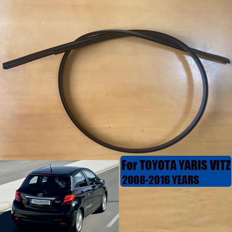 157.7cm oto araba çatı damlama kaplama kalıplama conta şeritleri ücretsiz klipler bağlantı elemanları TOYOTA YARIS 2008-2016 için VITZ 2005-2016