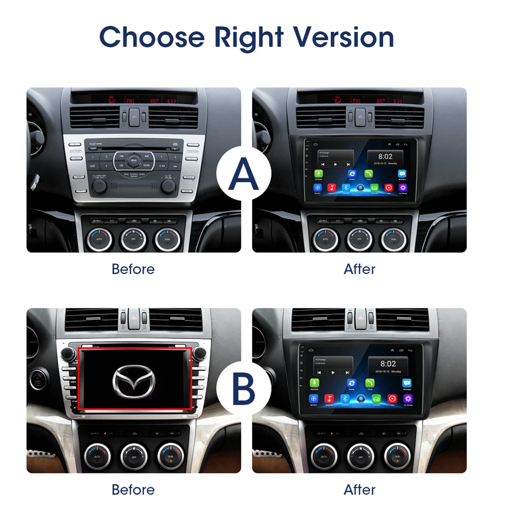 Автомагнитола 9 &quot2din с Android 1 Wi Fi GPS MP5 навигацией для Mazda 6 2008 2009 2010 2011 2012 2013