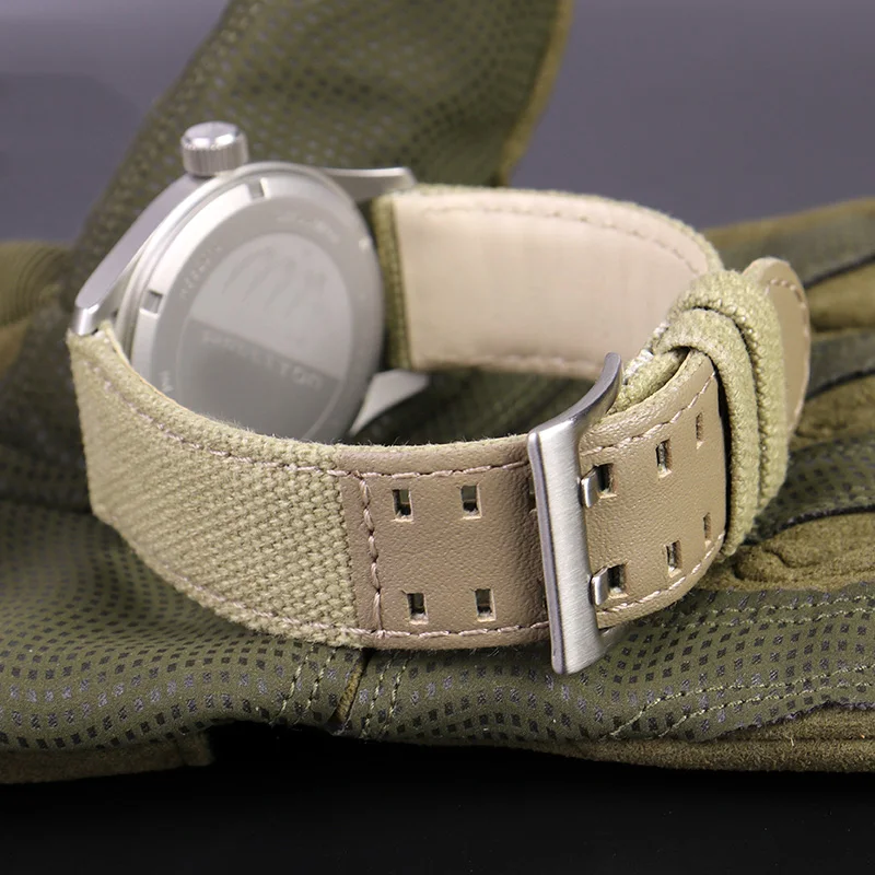 Ремешок для наручных часов Seiko H68201993 H7060596 браслет из холщовой кожи с пряжкой 20 мм 22