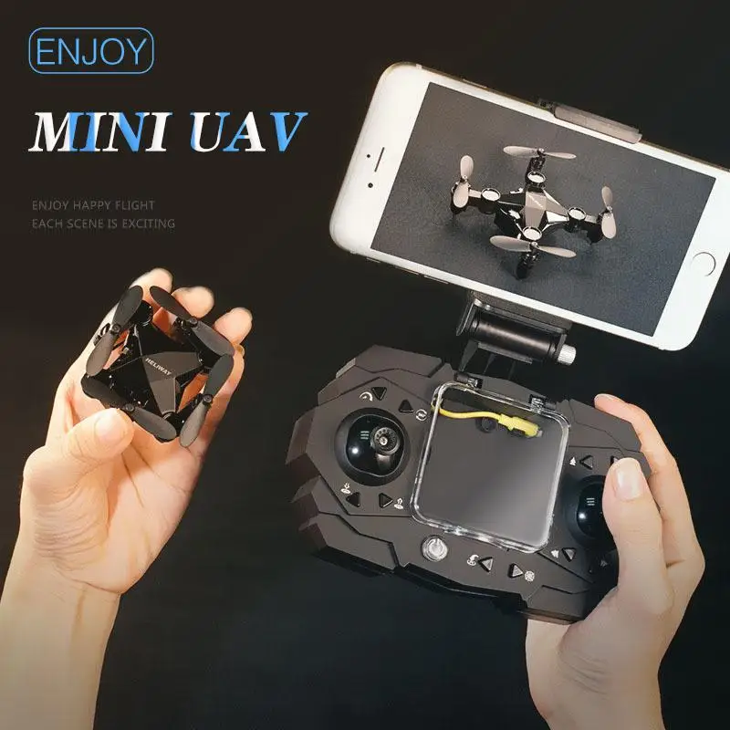 

New 901H Mini Drone Foldable Luggage Quadcopter Black Drone Toy Remote Control Real Time Airplane Camera Box Boy Gift