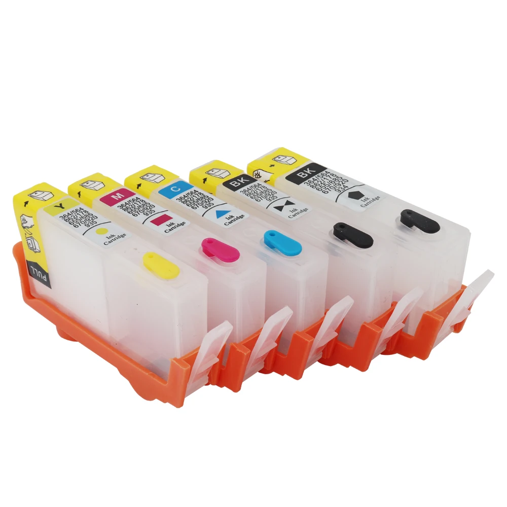 HP364 Ink Cartridge with ARC Chip for HP 364 refillable cartridge For HP B109a B110a B110c B209a 7510 Printer