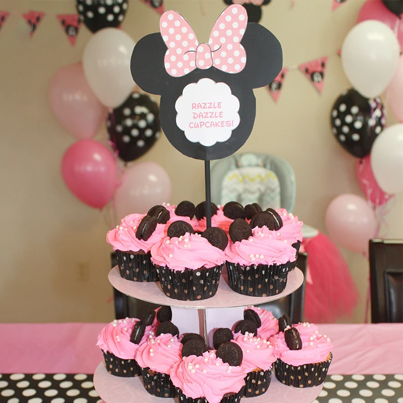 

Вечерние подставки для торта с Минни Маус, 3 уровня, послеобеденный чай, Свадебная вечеринка, вечерние столовые принадлежности для выпечки, ...