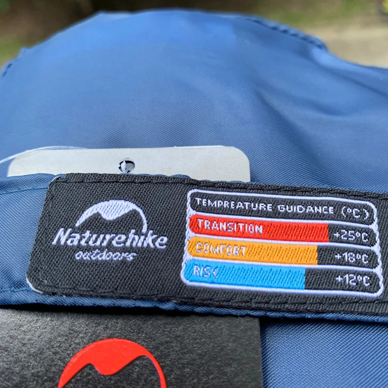 Naturehike сверхлегкий прямоугольный компактный походный спальный мешок из хлопка водонепроницаемый Одноместный летний открытый спальный мешок для кемпинга