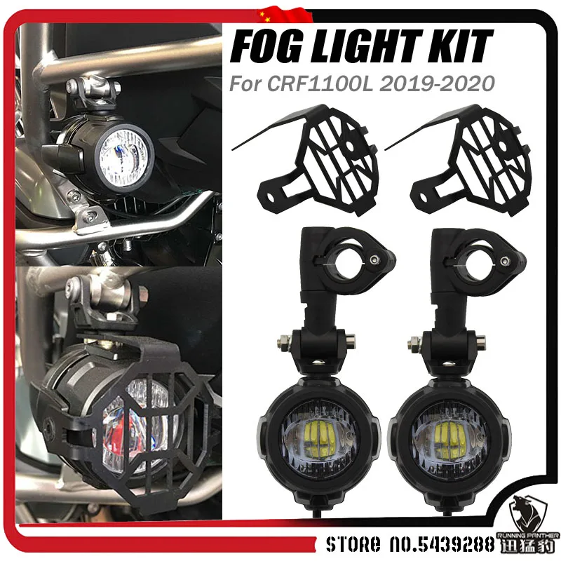 2Pc Spot Driving Fog Lamps 40W LED Auxiliary Lights For Honda Motorcycle FOR CRF1100L CRF 1100 L CRF 1100L Africa Twin 2019 2020