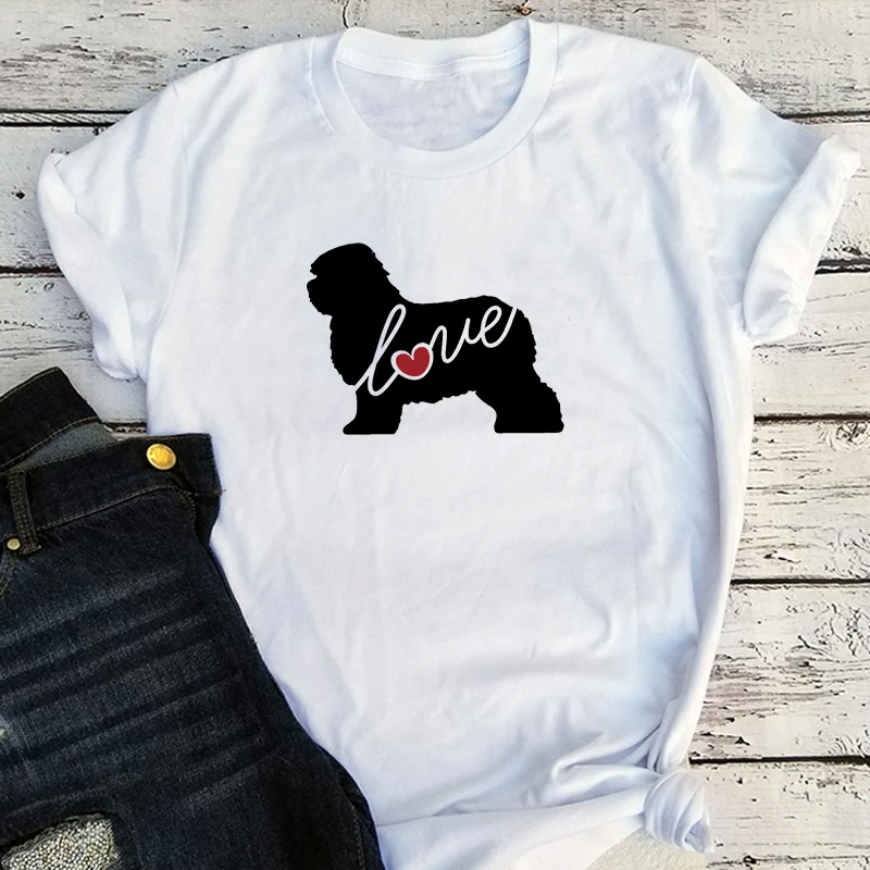 

Dog Friends Graphic T Shirts Streetwear Women Top Love Heart Graphic Tees Summer Women Fashion Tops Oversized T Shirt L