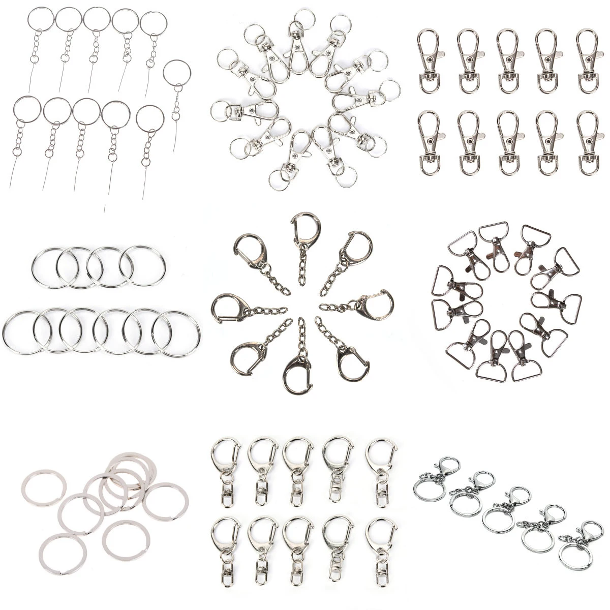 Металлический брелок Разделение кольцо ключ держатель кольца для мужчин и