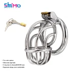 SMMQ Новое эргономичное дизайнерское мужское устройство верности металлическая клетка для пениса для Сисси кольцо для пениса фетиш бдсм замок птица секс-игрушка для взрослых 18 +