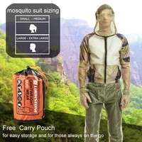 unisex fishing clothes mesh hood mosquito repellent suit anti mosquito clothes insect proof jacket set for outdoor protection