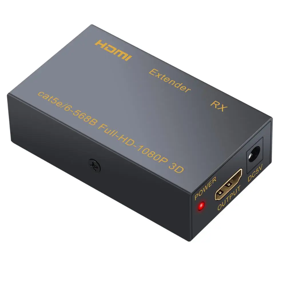 ESYNiC HDMI удлинитель Tx Rx по одному RJ45 Cat7 Cat6 Ethernet кабель до 196фт 60 м для Full HD 1080P 3D HDCP DTS