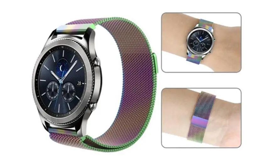 Ремешок из нержавеющей стали для Huawei B5 Watch 1 2 Classic Honor S1 спортивный сменный Браслет