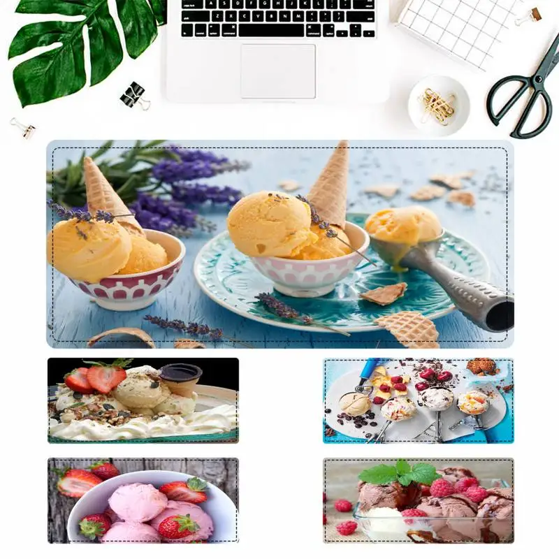 

2020 Delicious ice cream Mouse Pad Gaming MousePad Large Big Mouse Mat Desktop Mat Computer Mouse pad For Overwatch