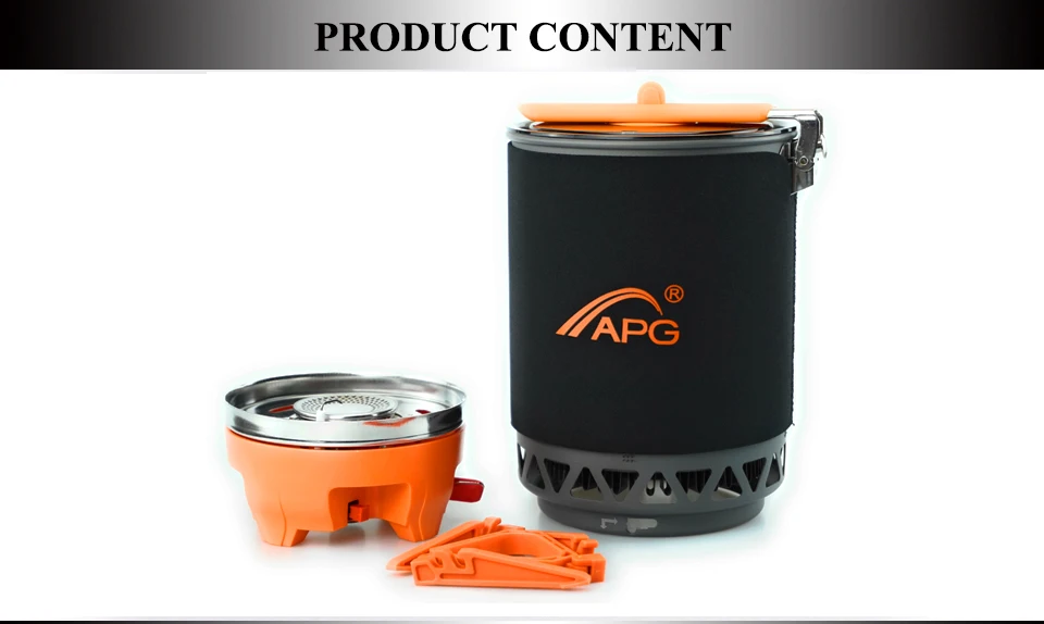 APG газолиневая кемпинг горелка с глушителем звука топливная портативные