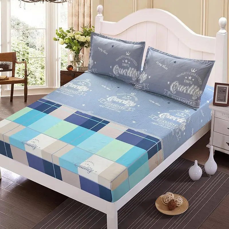 

J Home textile summer bed cover fitted bed sheet set flower mattress cover printed bed sheet elastic rubber bedclothes 180*200cm