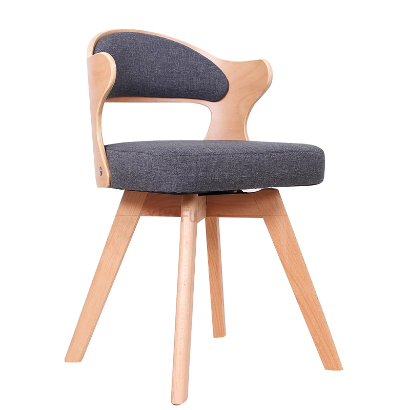 

Home Solid Wood Office Computer Gaming Chair Student Desk Chair Simple And Compact Writing Chair Backrest Dining Chair